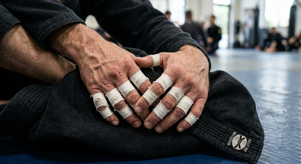 Strap et protège-doigts pour judo et JJB explication des avantages et utilisation