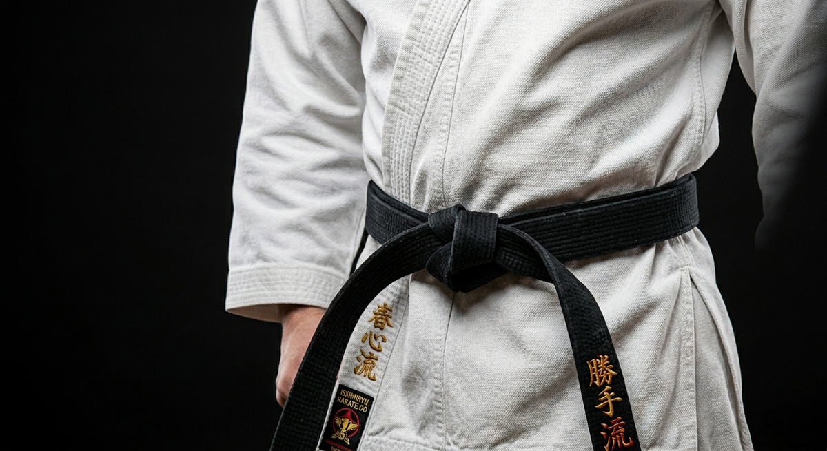 Kimono de karaté (karategi) posé sur un mannequin pour bien le choisir