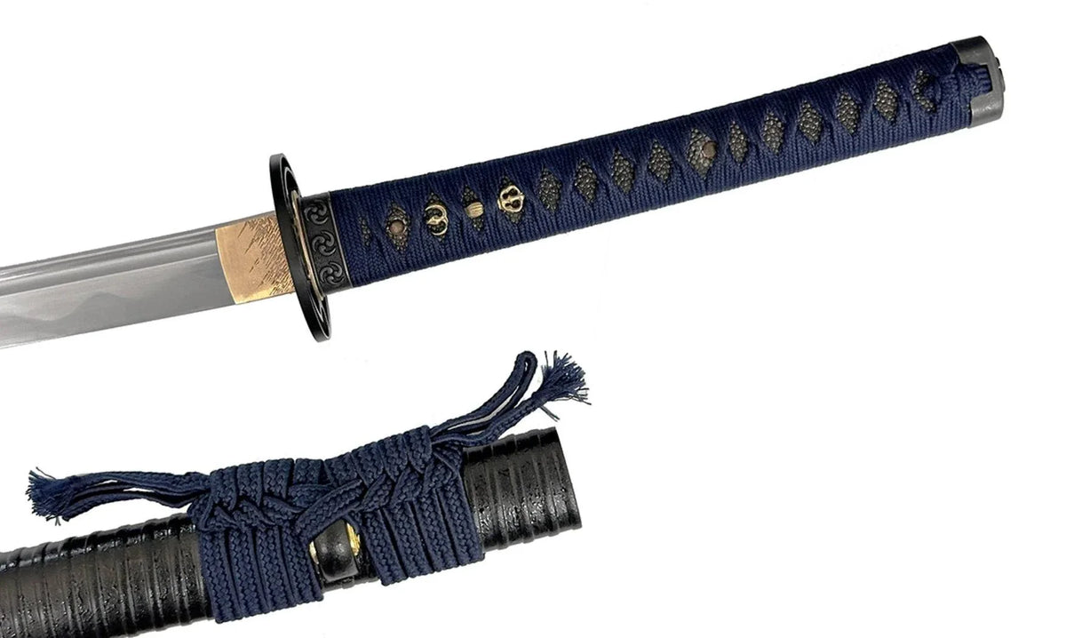Katana en acier 1060 tranchant pour Battōdō avec lame Shinogi-zukuri de 71 cm et manche en bois de magnolia.