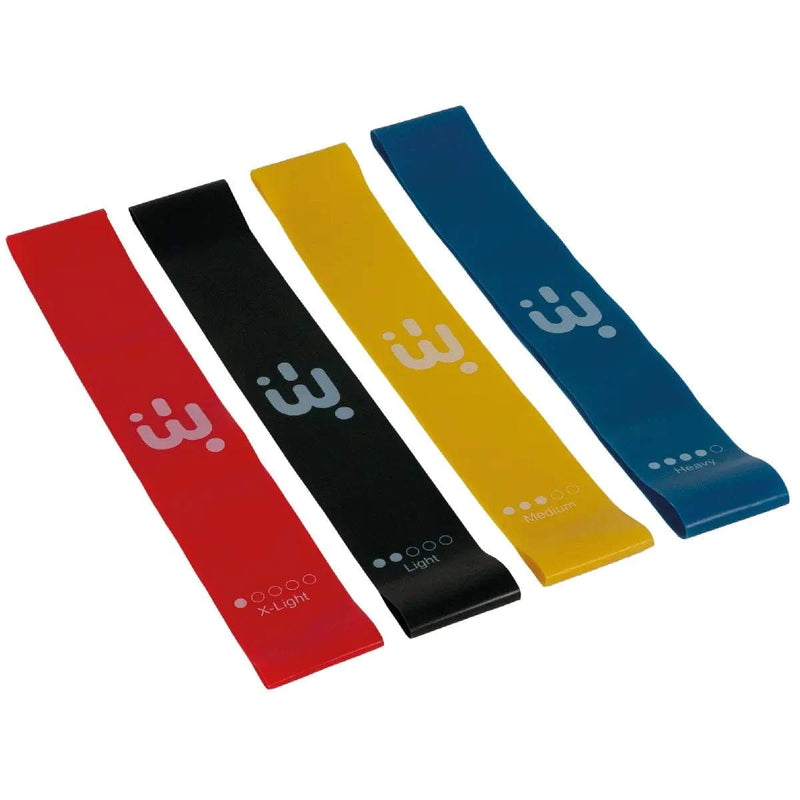 Set de 4 bandes élastiques latex aérobic Bliss