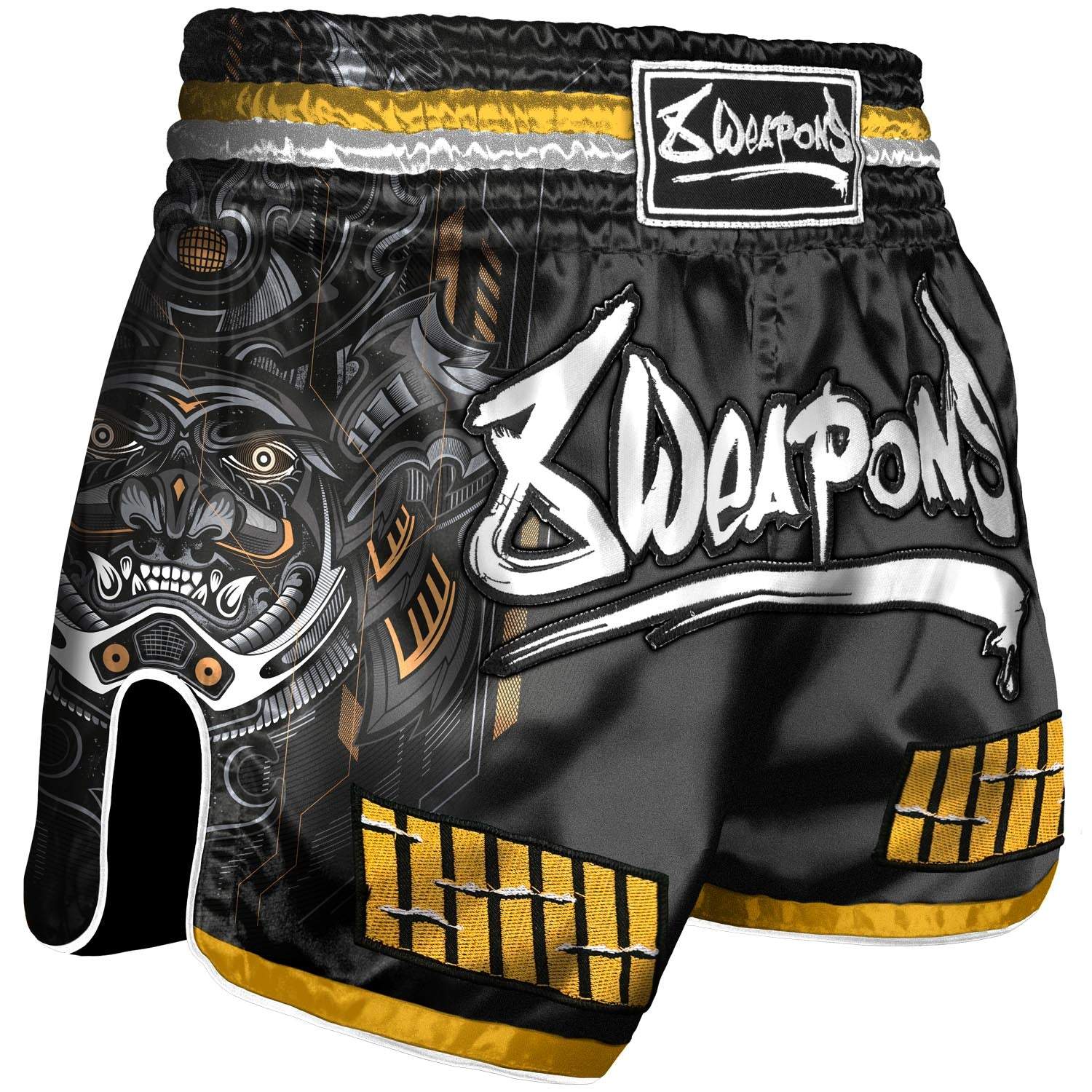 Short de Muay Thaï or 8 WEAPONS Samurai 2.0 design samouraï confortable et léger