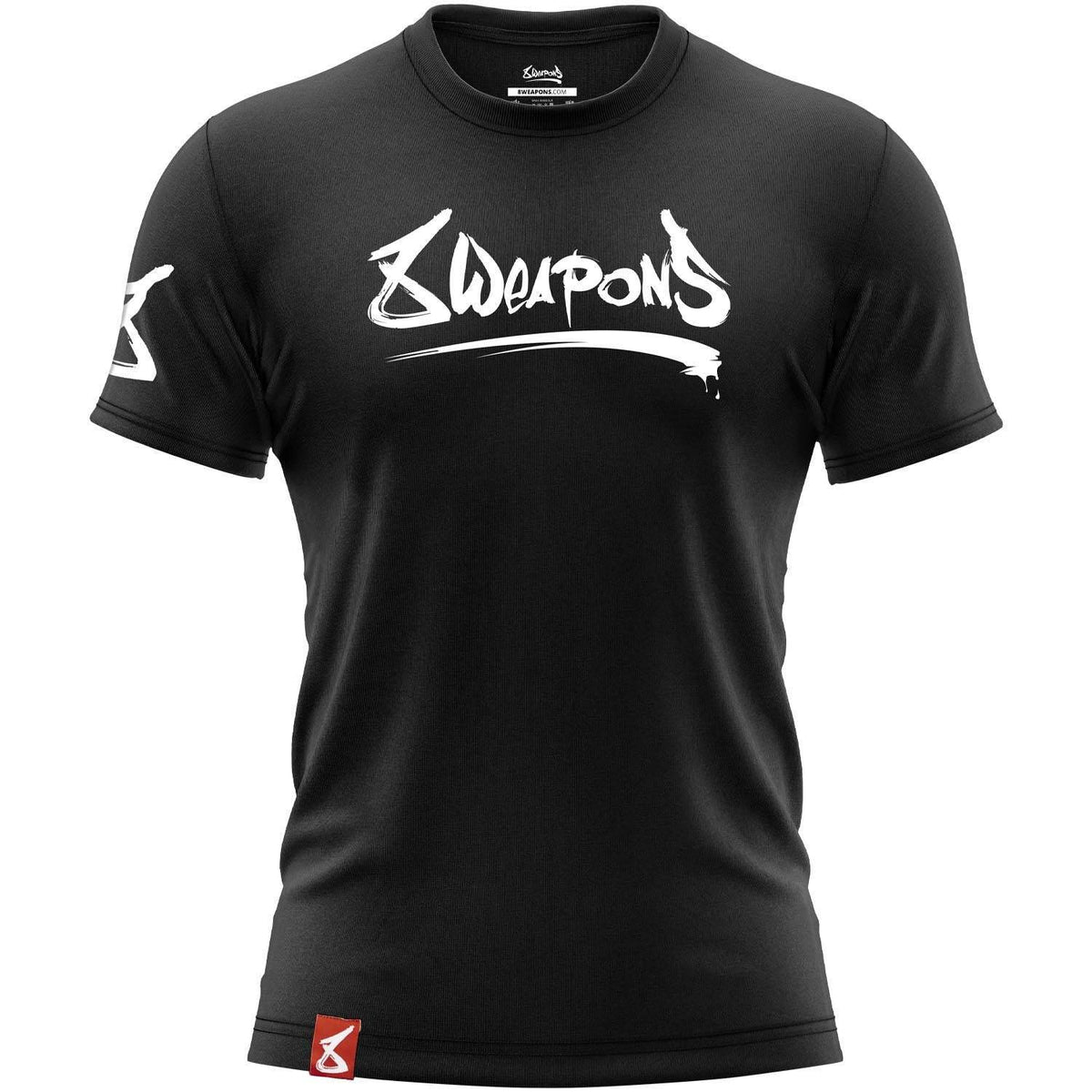 T-shirt noir et blanc 8 WEAPONS Unlimited 2.0 coupe classique confort sport combat