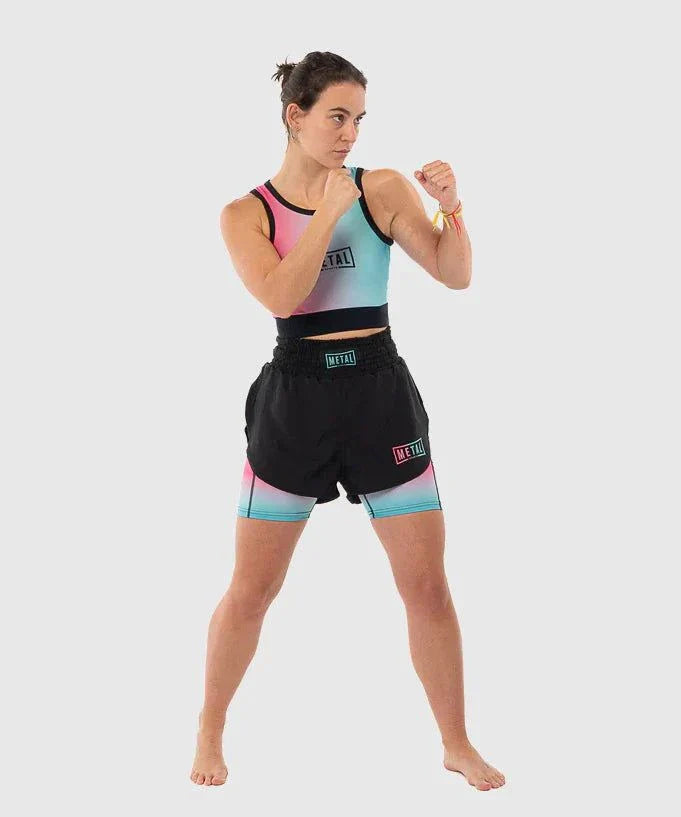 Brassière de sport femme Metal Boxe maintien confortable et style moderne