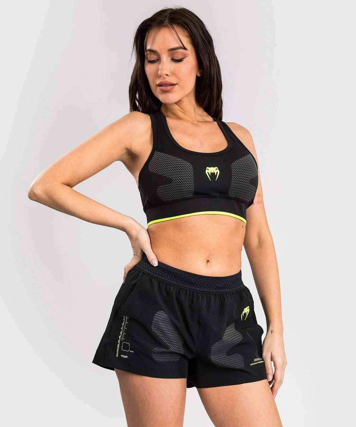 Brassière de Sport Venum Training Camp 4.0 - Noir/Vert Fluo