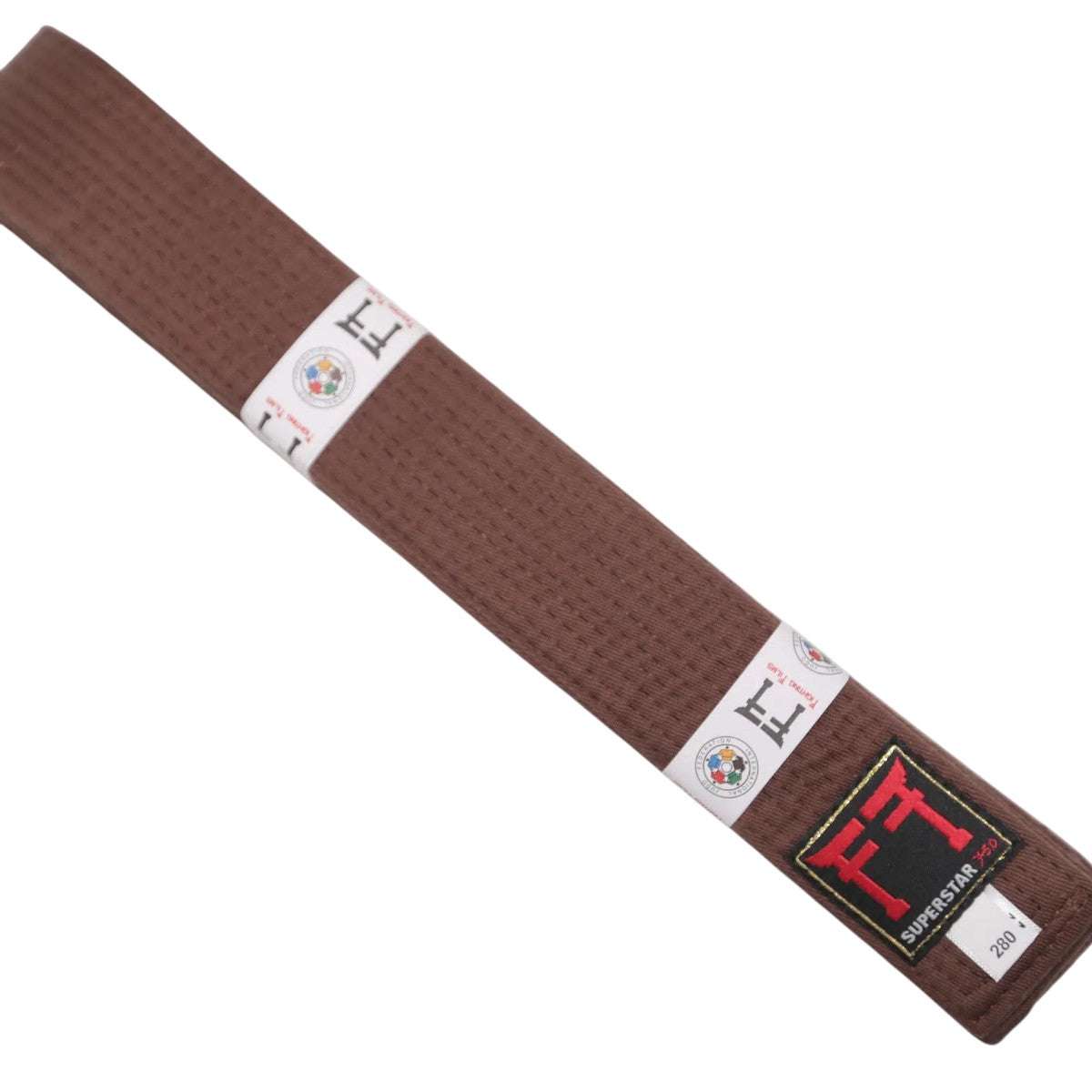 Ceinture marron judo Fighting Films homologuée IJF pour compétition et entraînement intensif