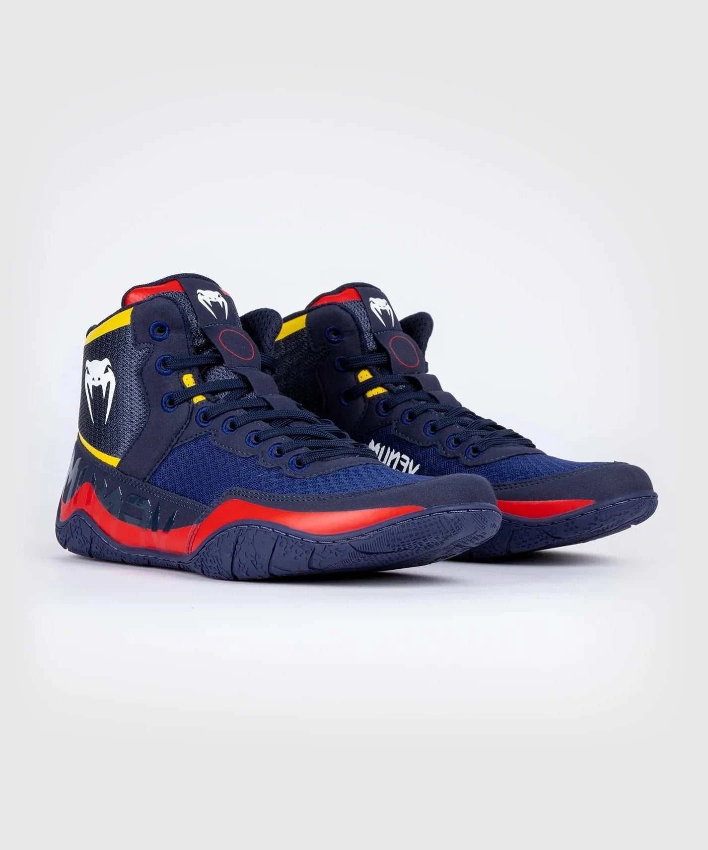 Chaussures de lutte Venum Elite - Bleu/Jaune
