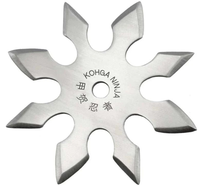 Etoile de jet, Shuriken 8 branches acier 420 - Argent