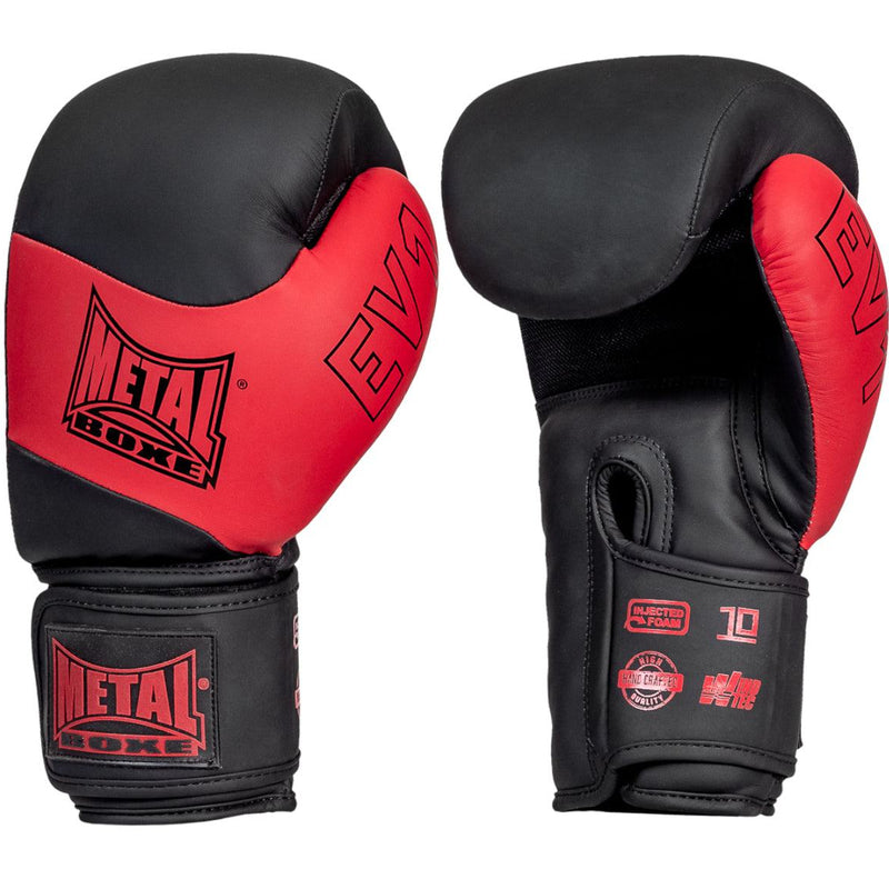 Gants de Boxe Metal Boxe EV1 - Noir/Rouge