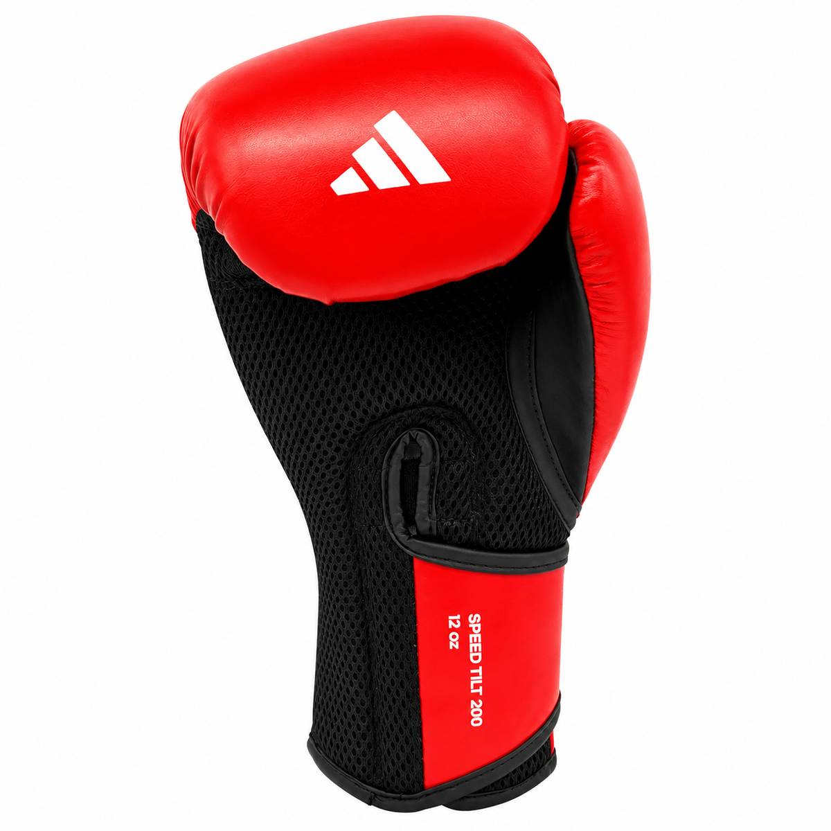 Gants de boxe Adidas SPEED TILT 200 rouge et gris avec protection TILT avancée et ventilation optimale