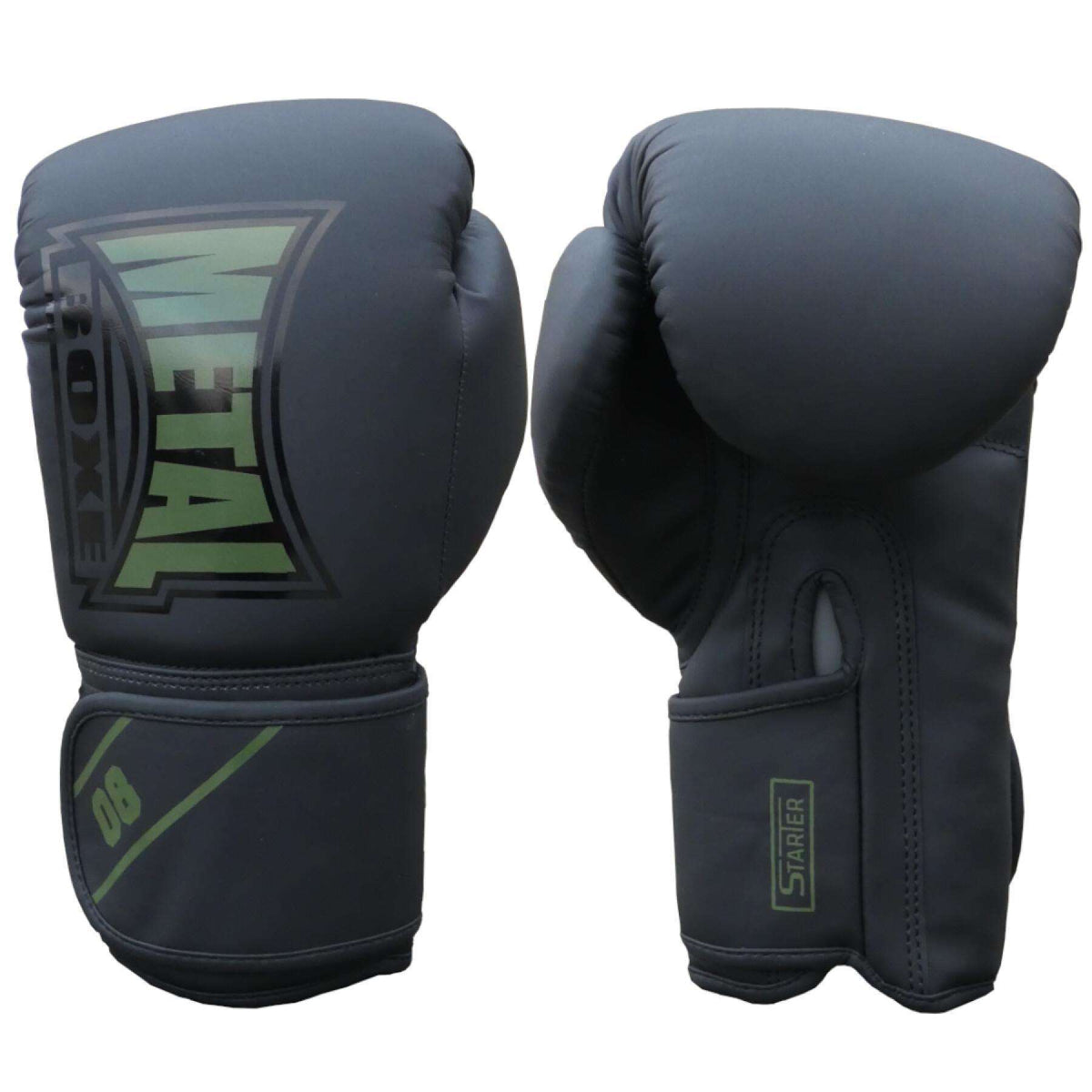 Gants d'entrainement Metal Boxe Starter- Noir/Kaki