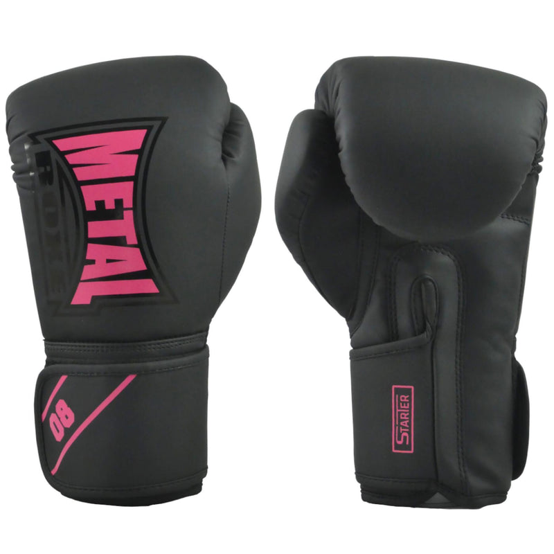 Gants d'entrainement Metal Boxe Starter - Noir/Rose