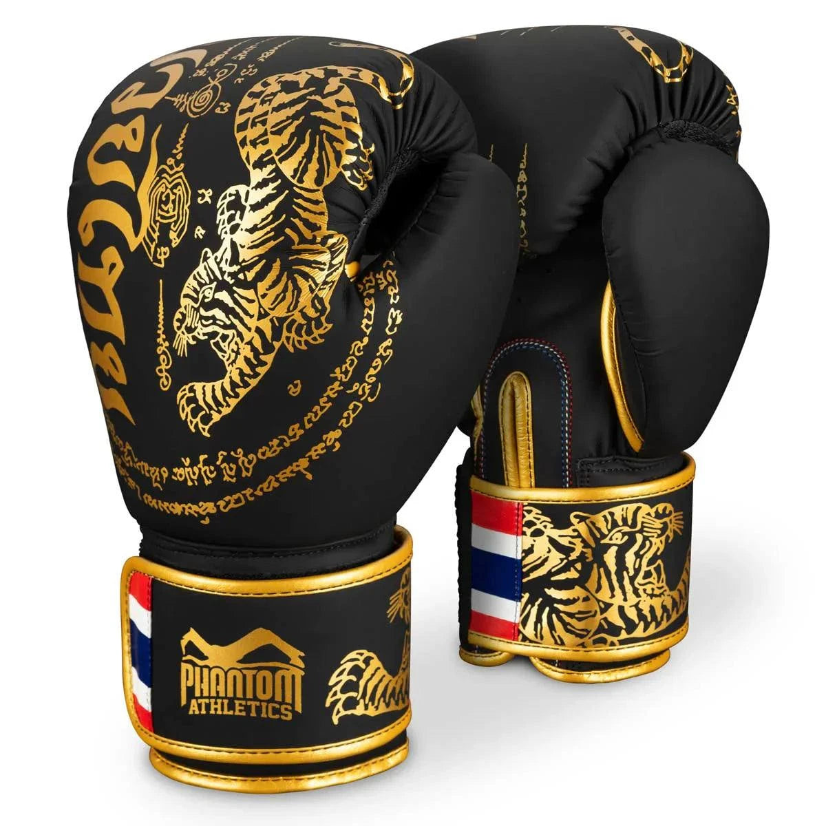 Gants de Boxe MUAY THAI Phantom Athletics édition limitée noir et or pour entraînement intensif