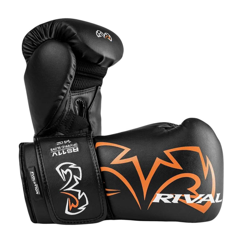 Gants de sparring Rival RS11V Evolution Wrist Lock 2 - Noir