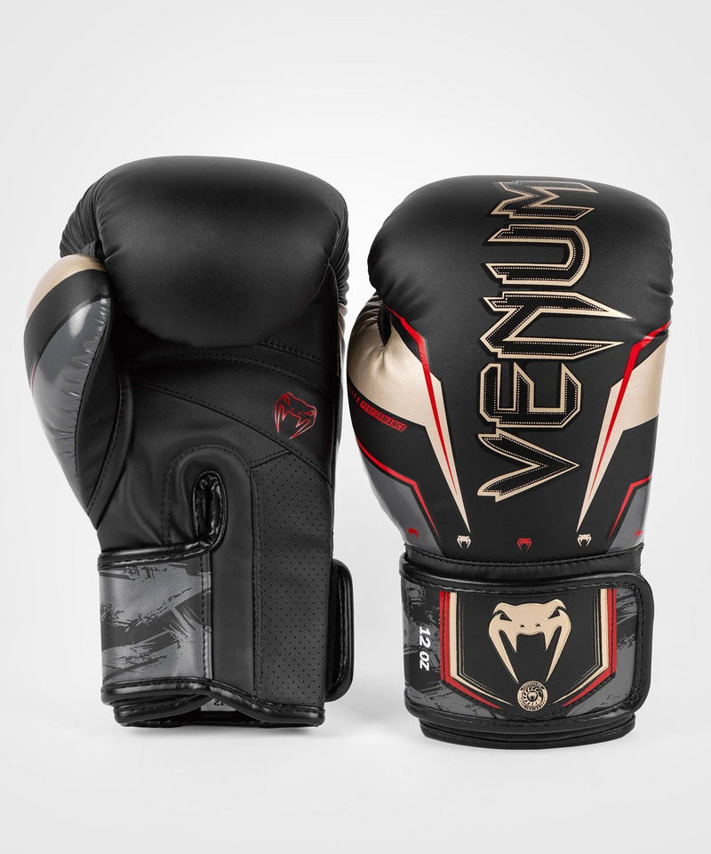 Gants de Boxe Venum Elite Evo - Noir/Or/Rouge