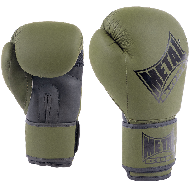 Gants de Boxe entraînement Metal Boxe MB200 - Kaki