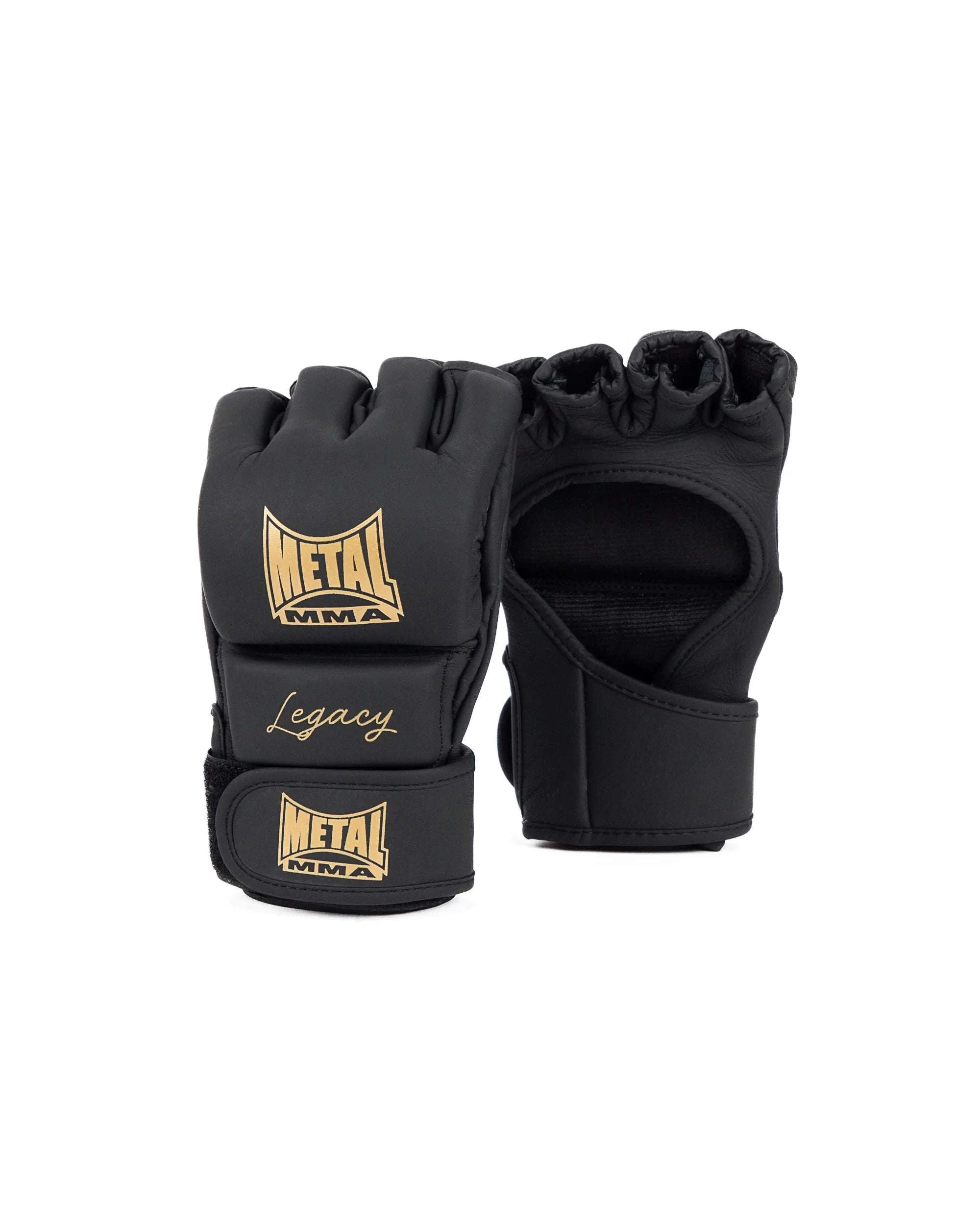 Gants de Combat MMA LEGACY - Metal Boxe - Noir/Or