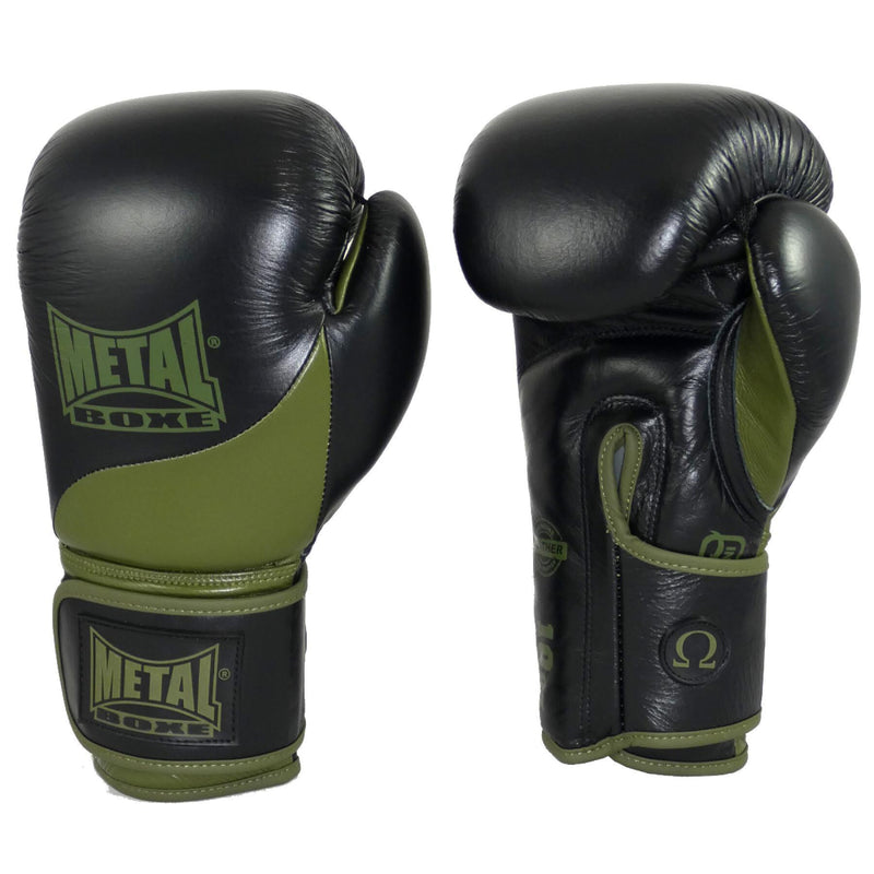 Gants de Boxe en cuir Metal Boxe Omega - Kaki