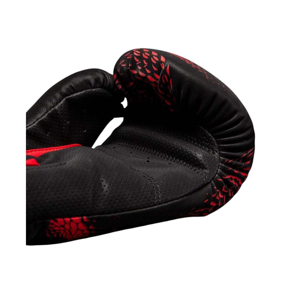 Gants de boxe Venum Matupa noirs rouges argent pour entraînement et sparring avec protection et confort optimal