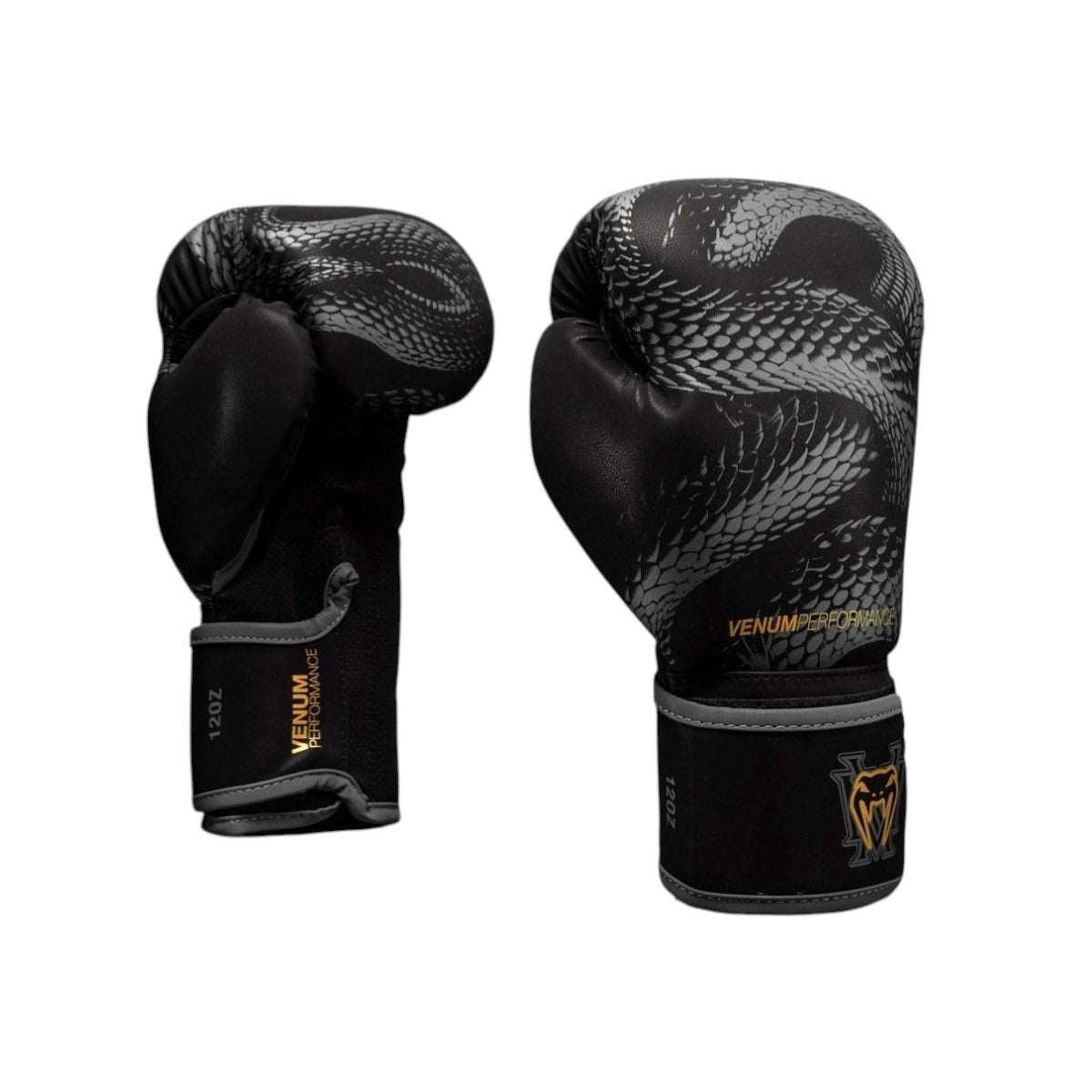 Gants de boxe Venum Matupa noir gris or pour entraînement sac et sparring