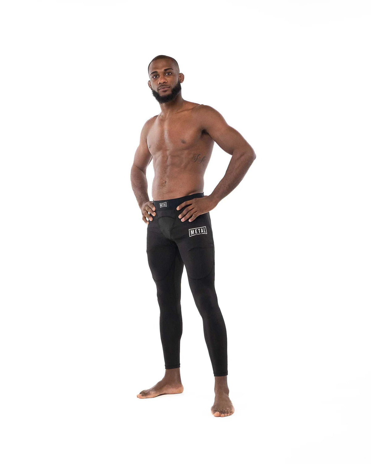 Legging Homme Metal Boxe noir compression technique pour sports de combat