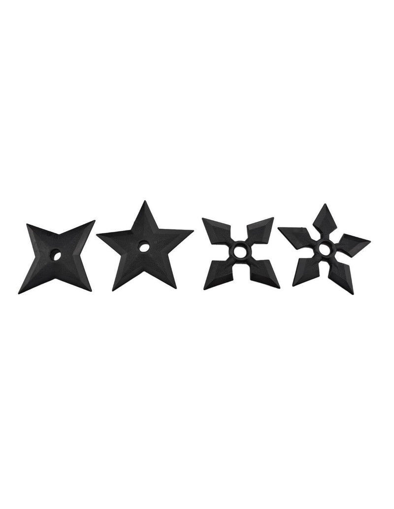 Lot de 4 étoiles, Shuriken de lancer en polypropylène