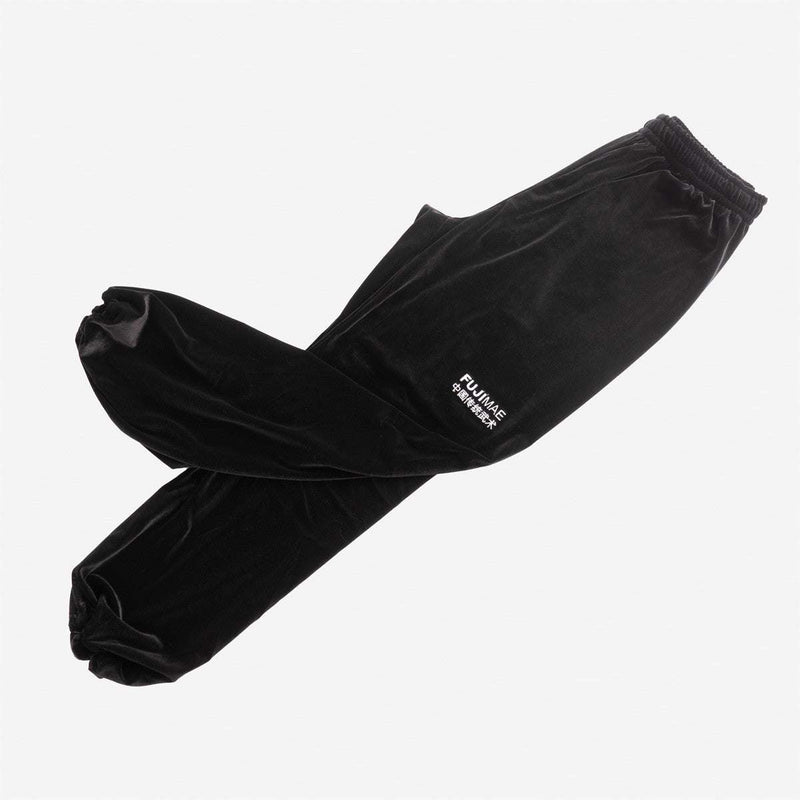 Pantalon de Tai Chi Qïng FUJIMAE en velour - Noir