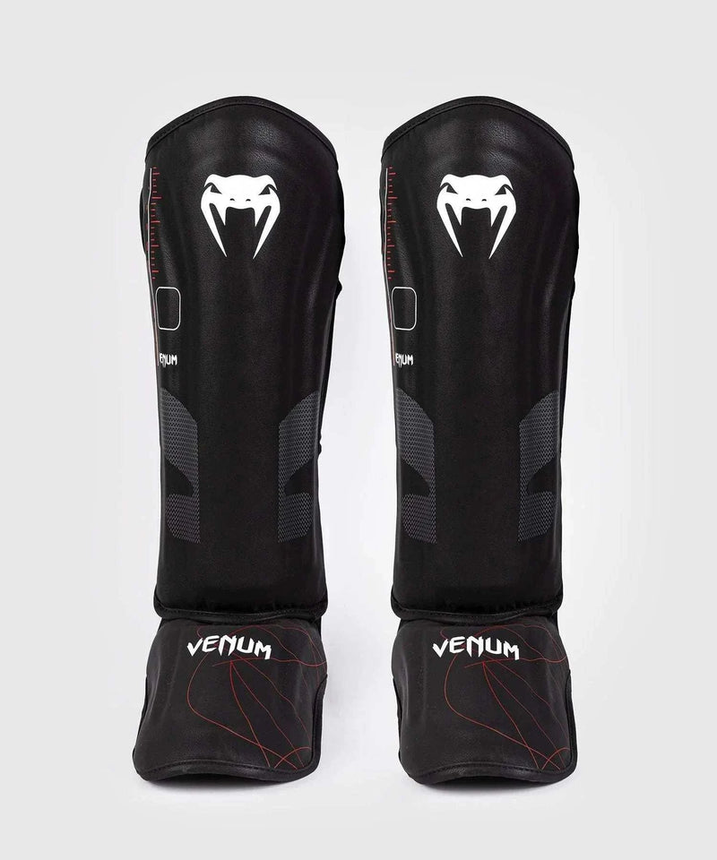 Protège Tibias & Pieds Tactical XT Venum Noir/Rouge Feu