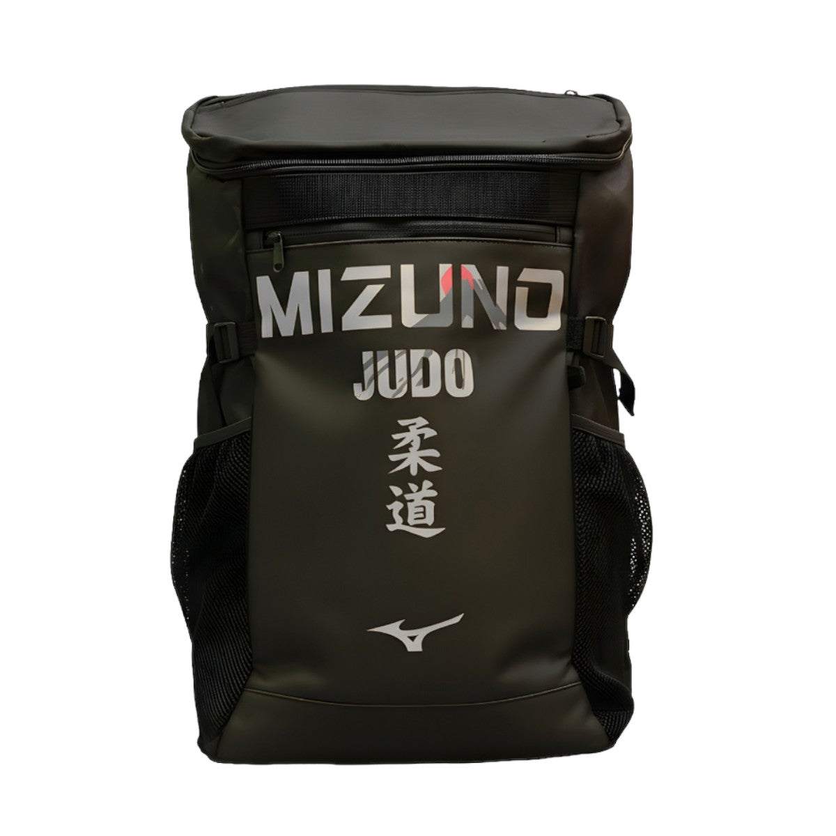 Sac à dos Mizuno FUJI Line 30L noir et or pour judo, léger et résistant