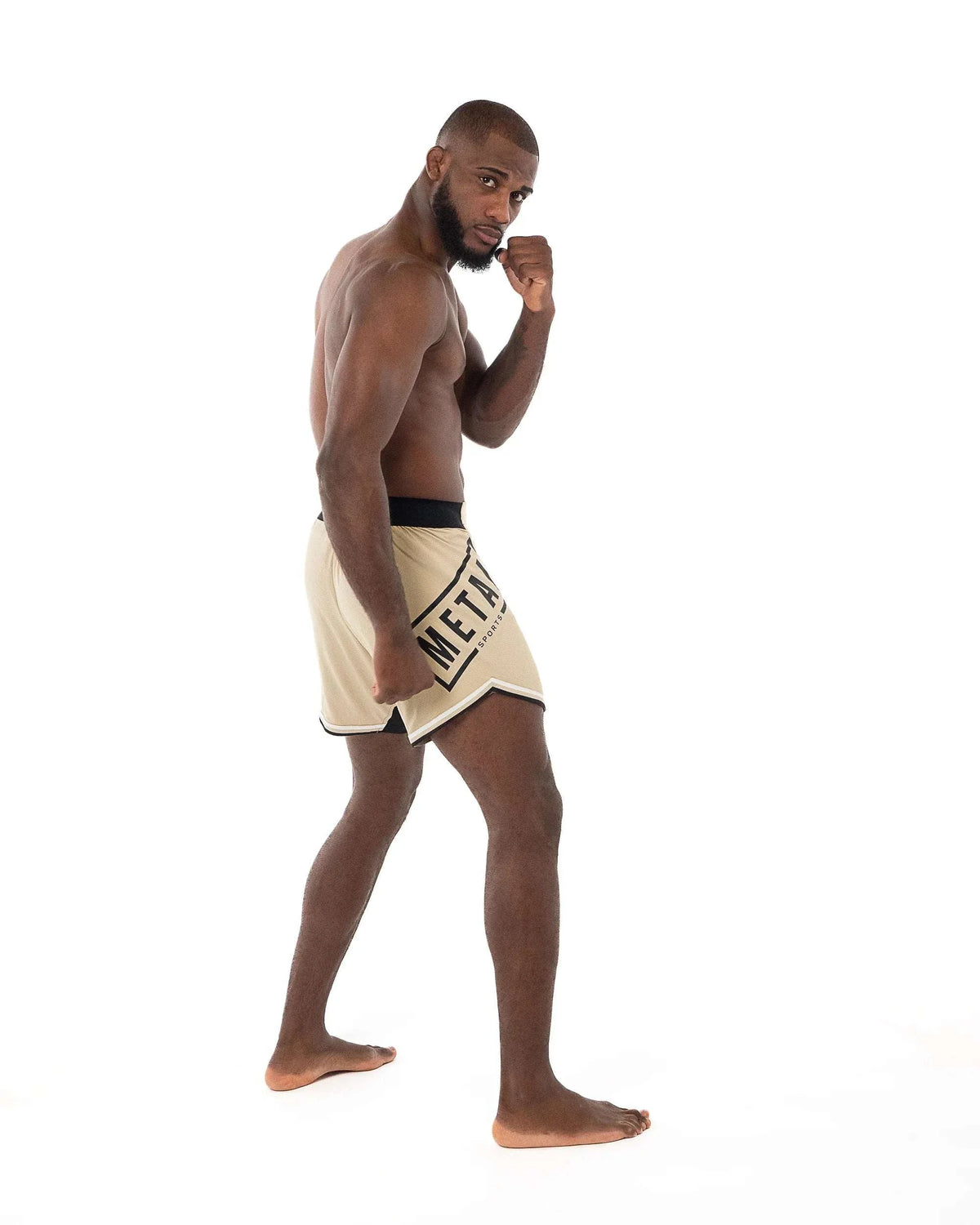 Short MMA Desert Storm beige Metal Boxe léger et confortable pour combat