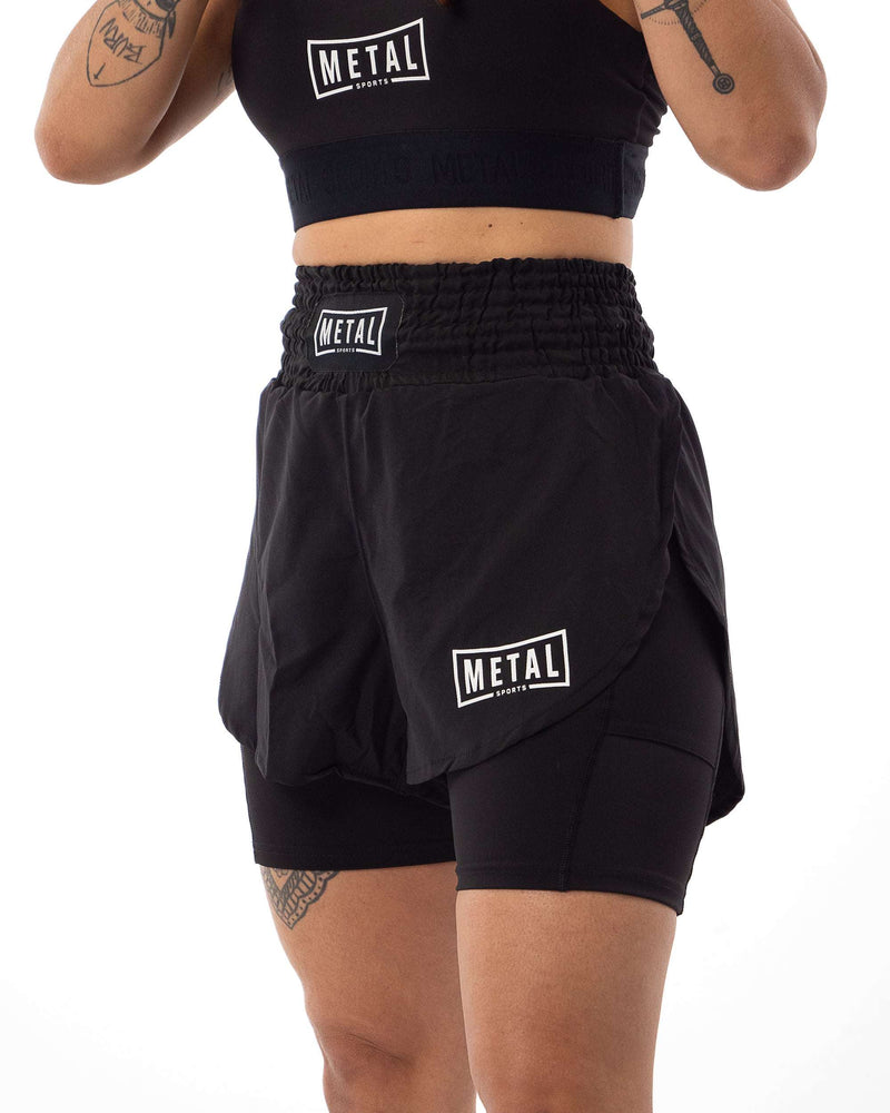 Short MMA femme 2 en 1 - Metal Boxe MSSW302