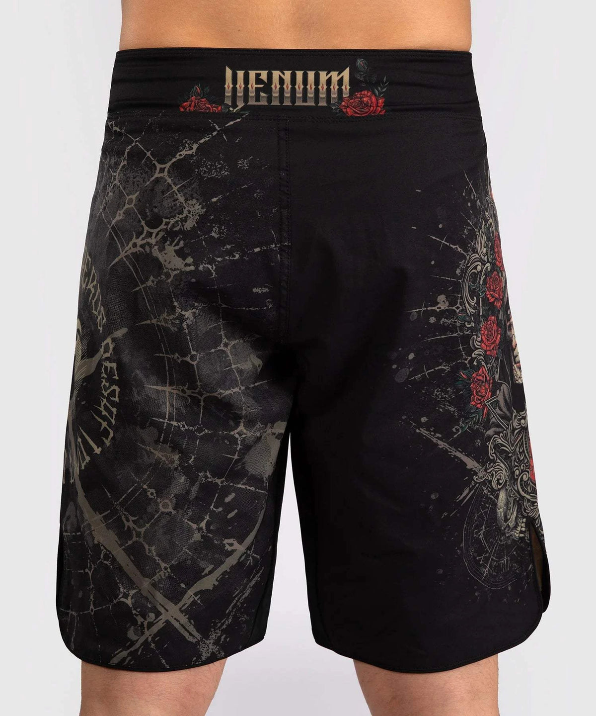 Short de Combat Venum Santa Muerte 5.0 - Noir Profond/Or
