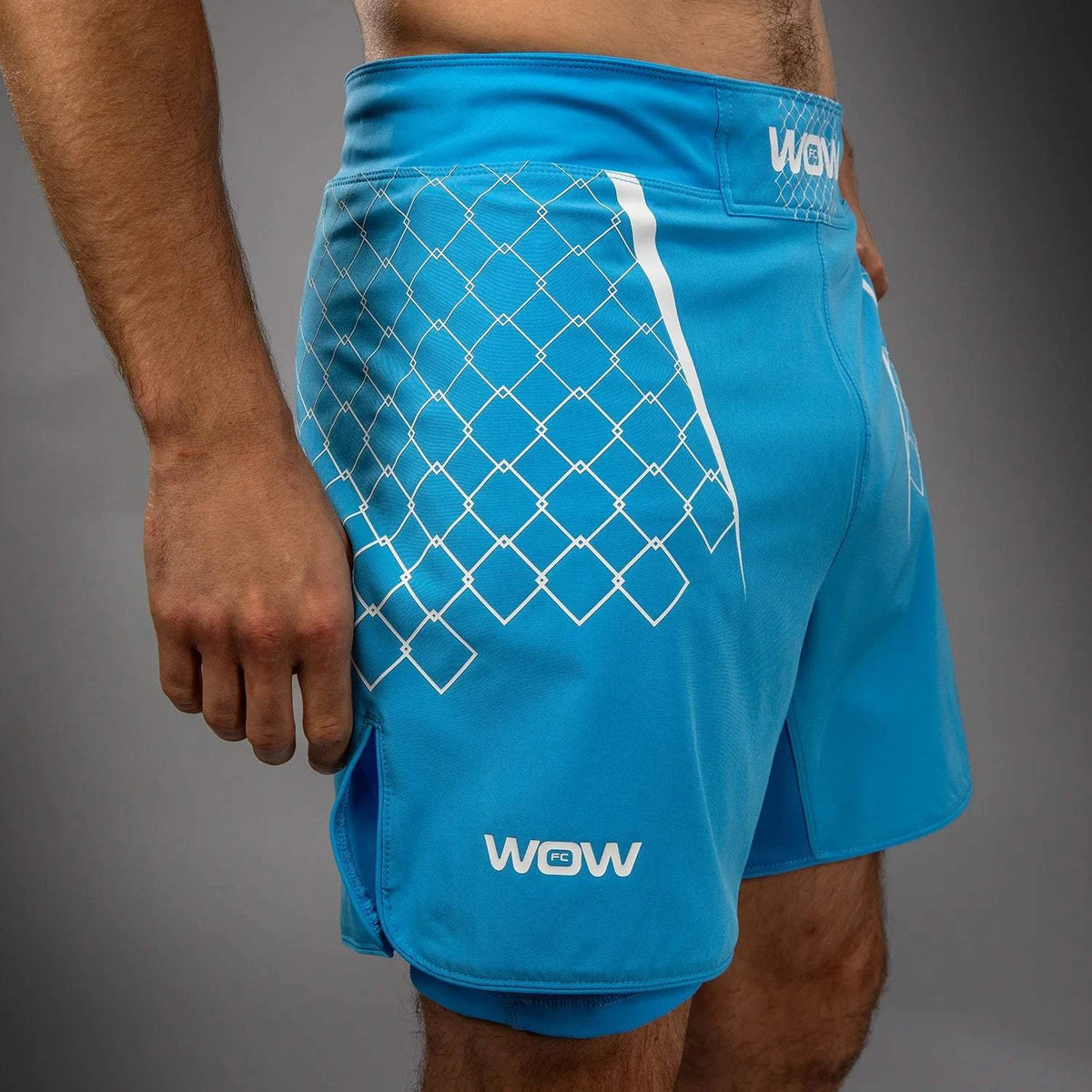 Short de Combat Venum X WOW FC Bleu
