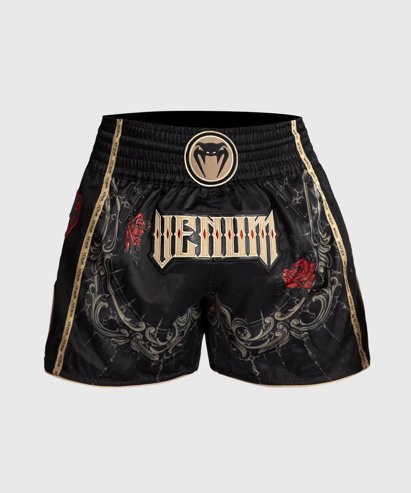Short de Muay Thai Venum Santa Muerte 5.0 - Noir Profond/Or