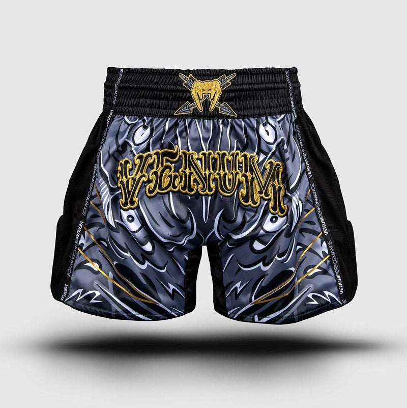 Short de Muay Thaï Venum Wolf Atak - Noir/Gris