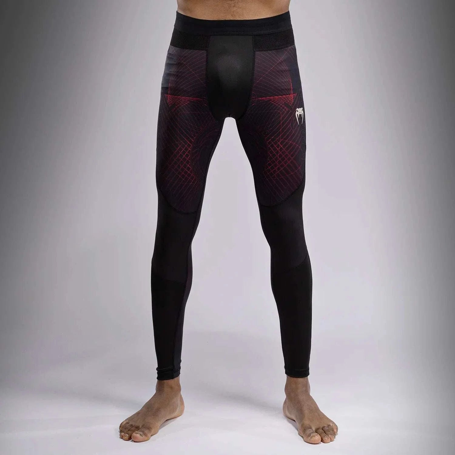 Pantalon de compression Spats Venum G-Fit Air noir et rouge pour sports de combat