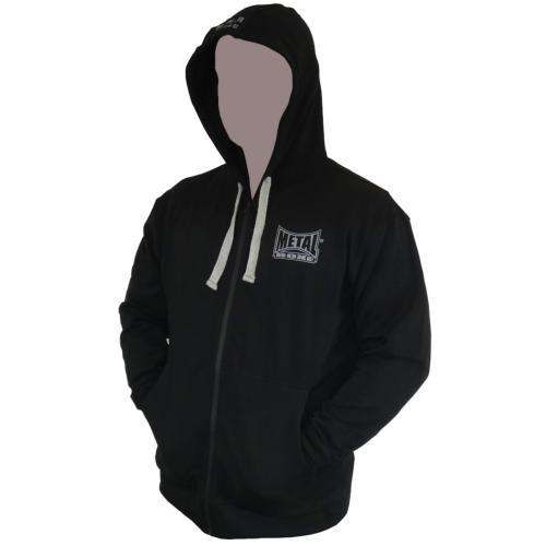 Sweat-shirt à capuche zippé Metal Boxe The Black