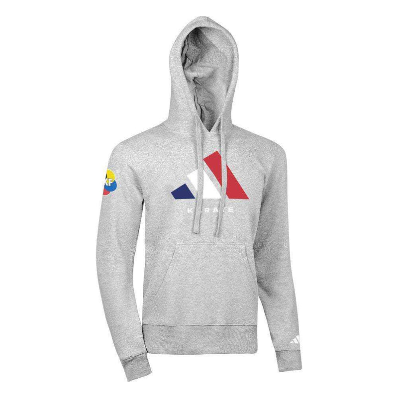 Sweat capuche National Line Karaté adidas WKF - Gris