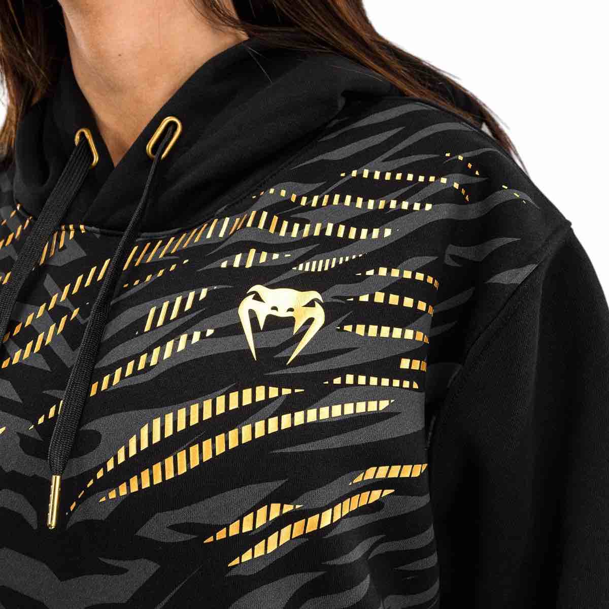Sweatshirt à Capuche Femme UFC Fusion by Venum Replica - Champion Noir/or