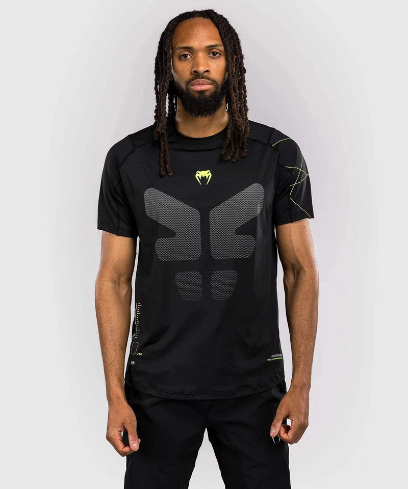T-shirt Dry Tech Venum Training Camp 4.0 - Noir/Vert Fluo