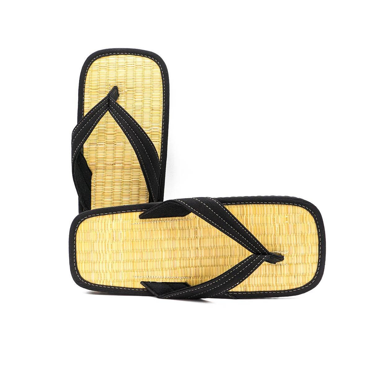 Zoori FUJIMAE traditional Japanese straw sandals with black Y-shaped straps for martial arts comfort and style