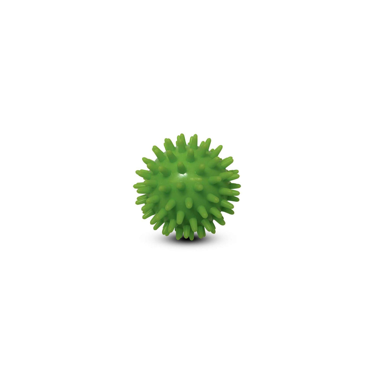Balle picots vert Ø7 cm soft Sveltus pour massage doux et stimulation sensorielle