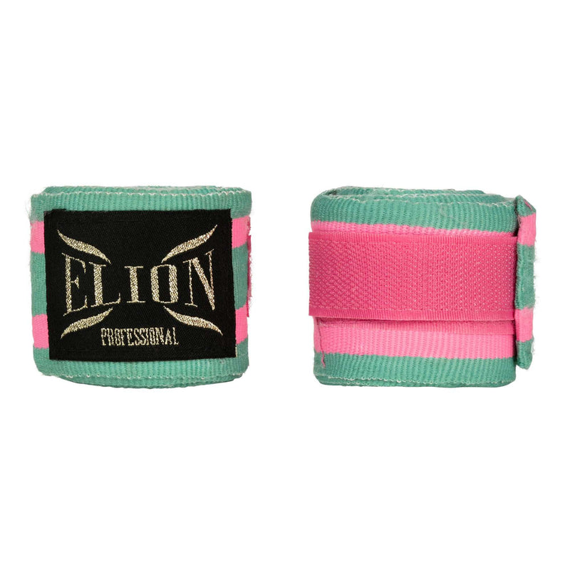 Bandes de boxe ELION 4,5 m - Turquoise/Rose