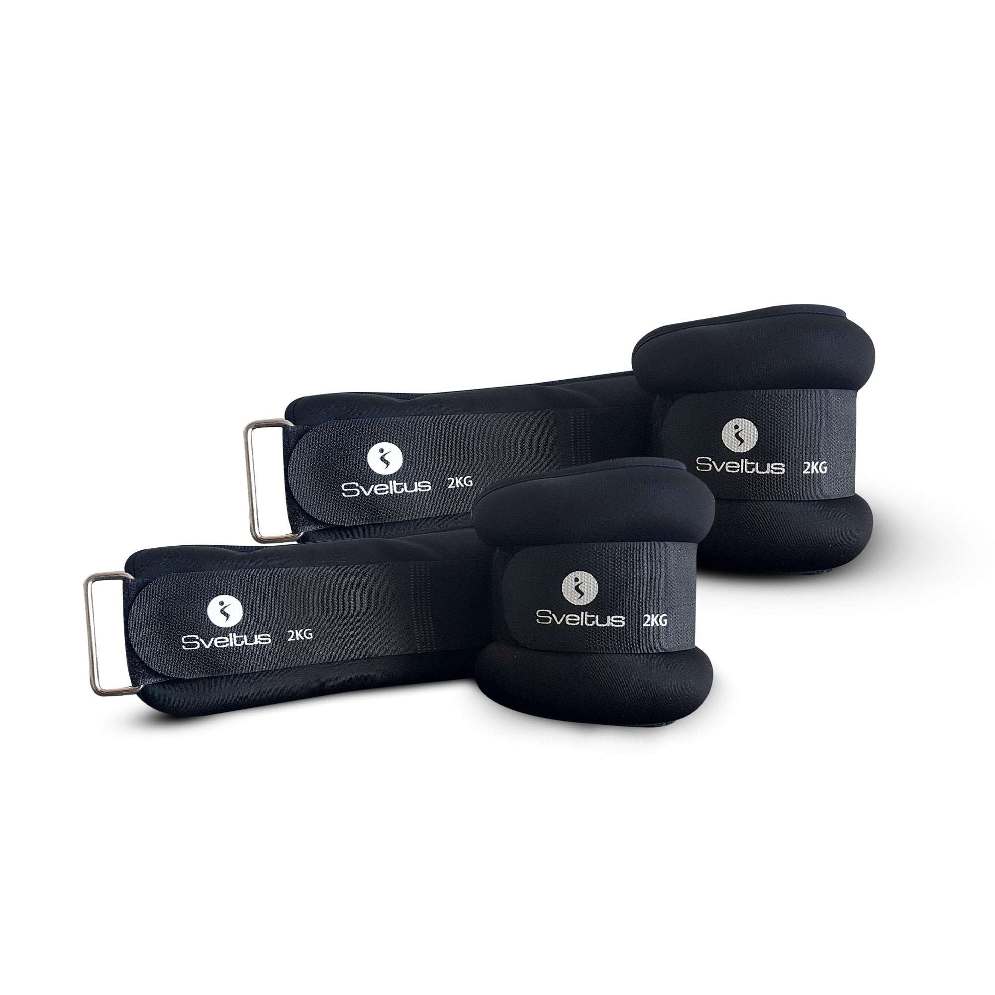 Paire de bracelets lestés 2 kg Sveltus pour renforcement musculaire et performance sportive