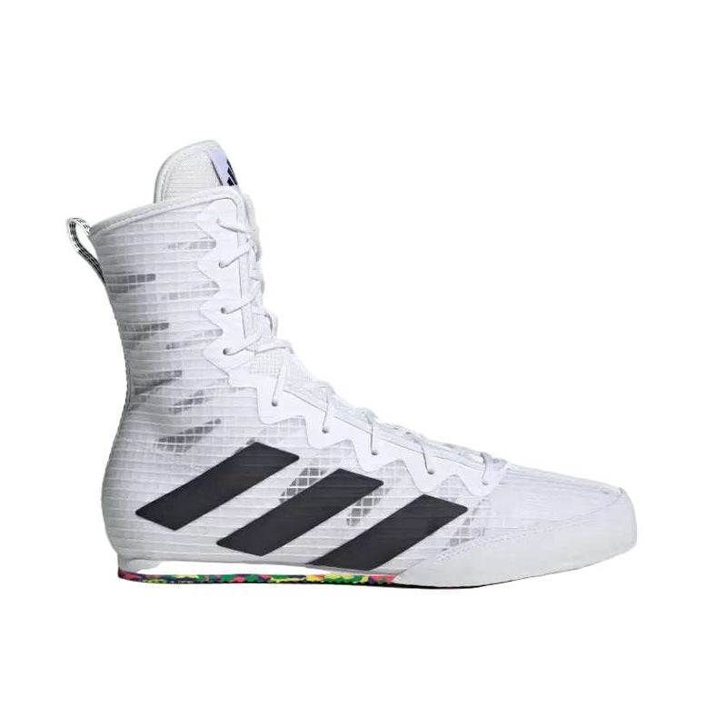 Chaussures de Boxe Anglaise Adidas Box Hog 4 - Blanc/Noir