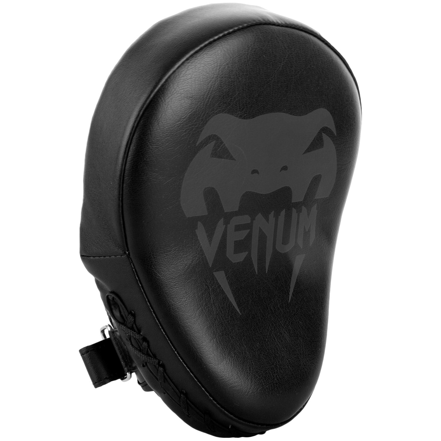 Pattes d'ours courbées Venum Light noires pour travail poings et coudes, légères et mousse multi-densité
