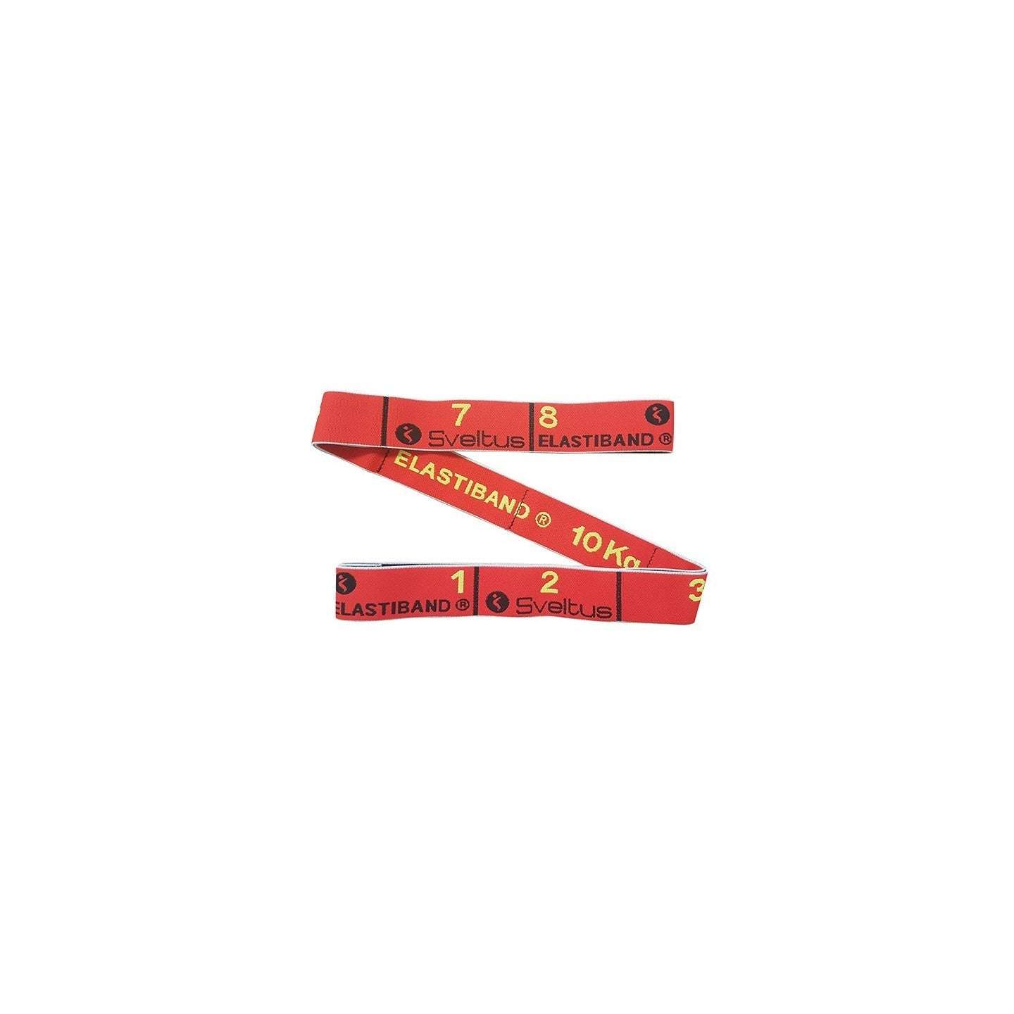 Bande de résistance Elastiband rouge 10 kg pour renforcement musculaire et rééducation