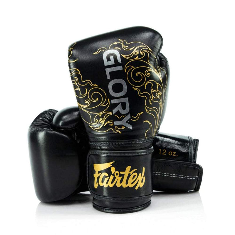 Gants de boxe Fairtex x GLORY - Noir/Or