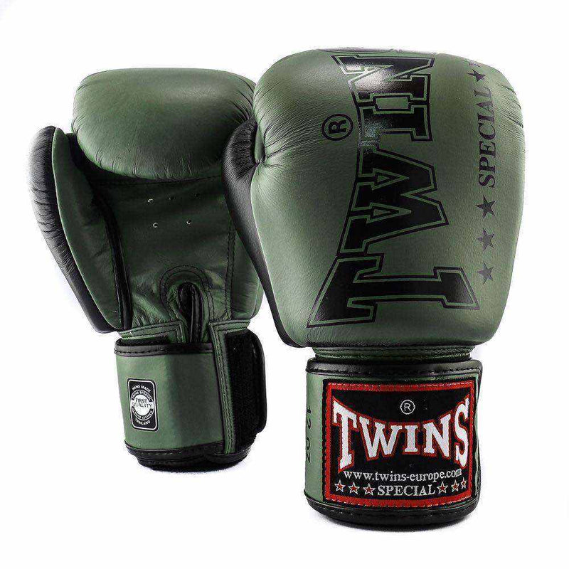 Gants de boxe Twins Special BGVL8 - Vert olive