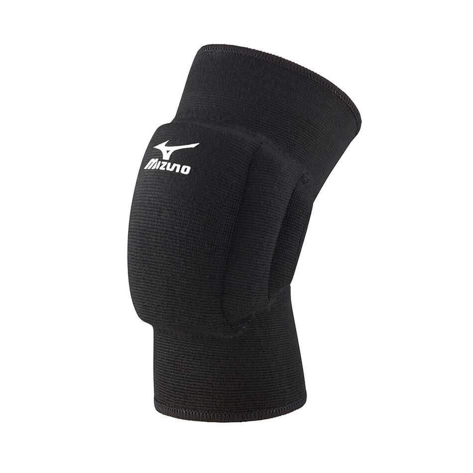 Genouillères Mizuno Team noires pour protection et maintien en arts martiaux