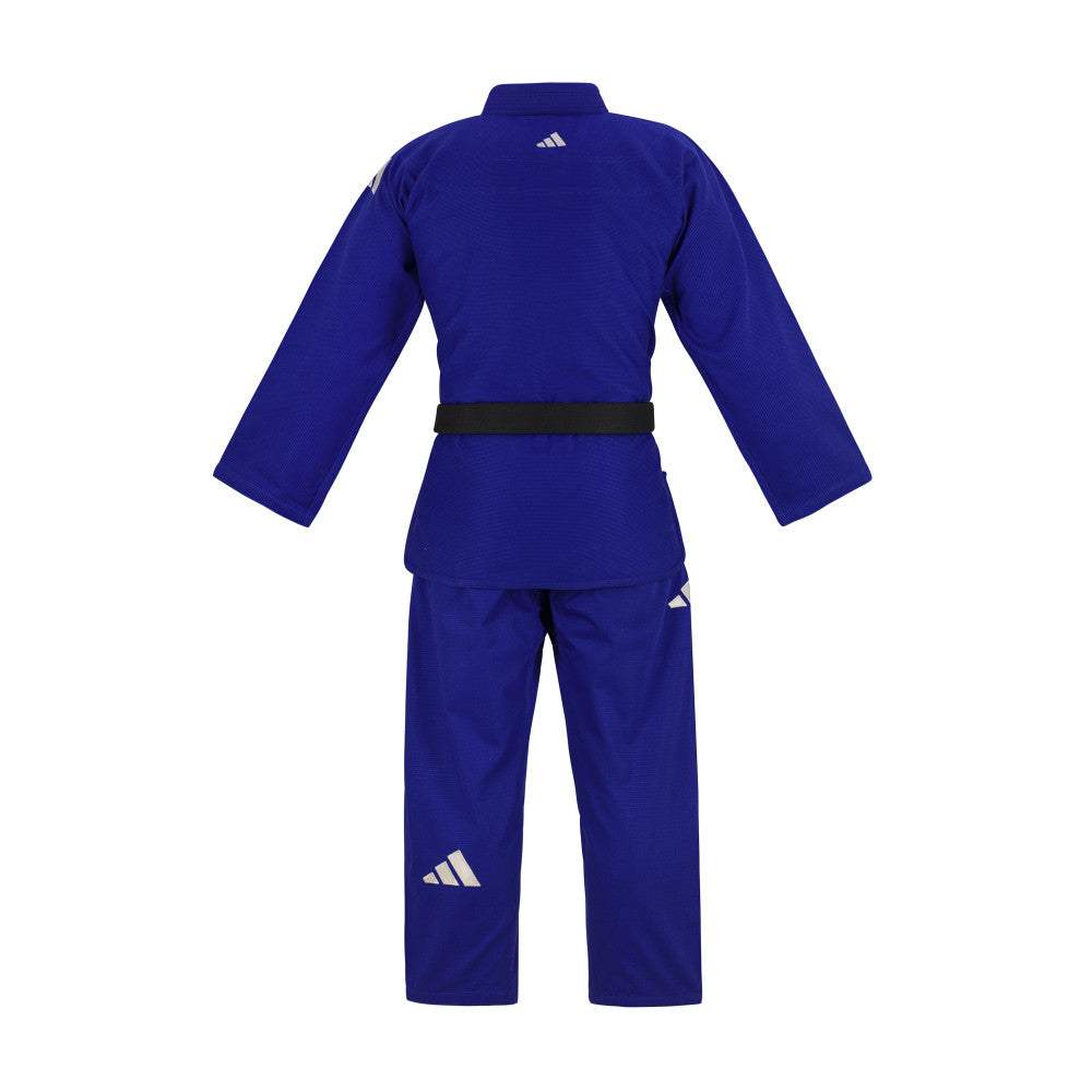 Kimono de Jiu Jitsu brésilien Adidas Challenge New bleu en coton résistant avec renforts genoux et doublure imprimée